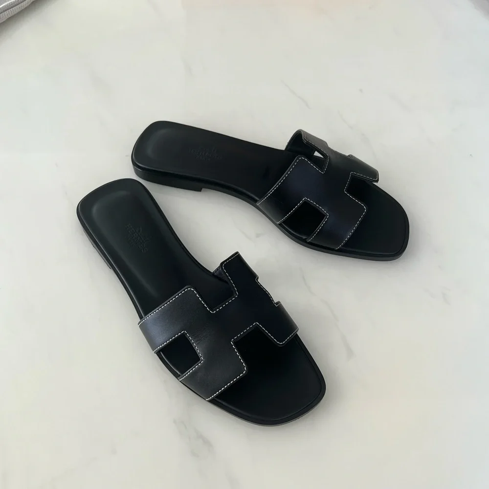 Hermes Oran Sandals / Size EU 37 / Like New - Picture 12 of 14